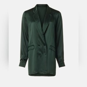 Silk Laundry Relaxed Blazer Silk Jacket Long Sleeve Size XS